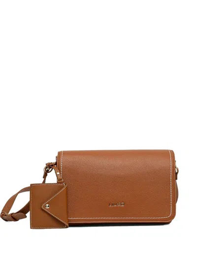 Liu •jo Logo-lettering Cross Body Bag In Brown
