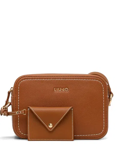 Liu •jo Logo-lettering Cross Body Bag In Brown