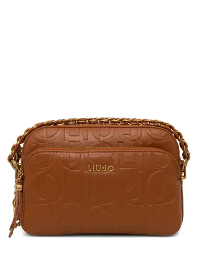Liu •jo Logo-lettering Cross Body Bag In Brown