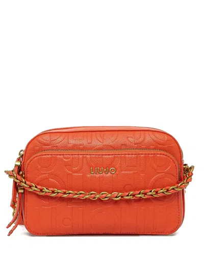 Liu •jo Logo-lettering Cross Body Bag In Orange
