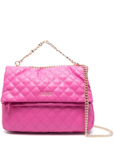 Liu •jo Logo-lettering Cross Body Bag In Pink