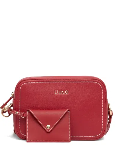 Liu •jo Logo-lettering Cross Body Bag In Red
