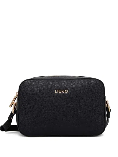 Liu •jo Logo-lettering Crossbody Bag In Black