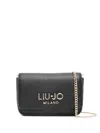 Liu •jo Logo-lettering Crossbody Bag In Black