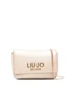 Liu •jo Logo-lettering Crossbody Bag In Neutral
