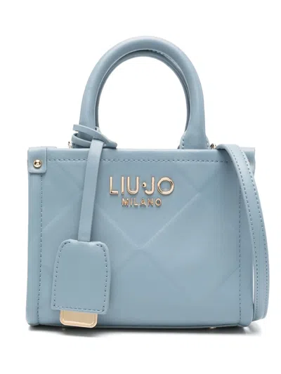 Liu •jo Logo-lettering Mini Bag In Blue