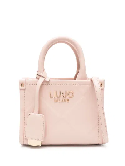 Liu •jo Logo-lettering Mini Bag In Pink