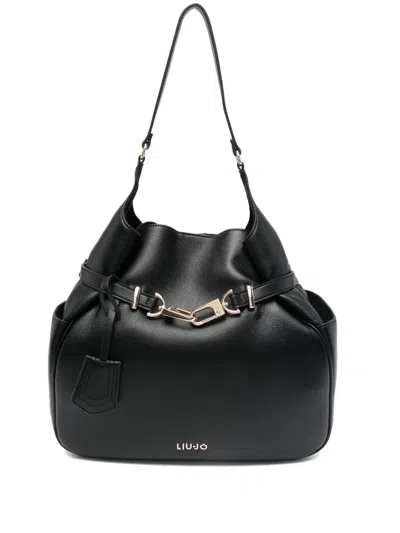LIU •JO LOGO-LETTERING SHOULDER BAG