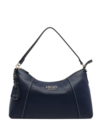 Liu •jo Logo-lettering Shoulder Bag In Blue