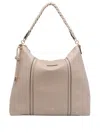 Liu •jo Logo-lettering Shoulder Bag In Neutral