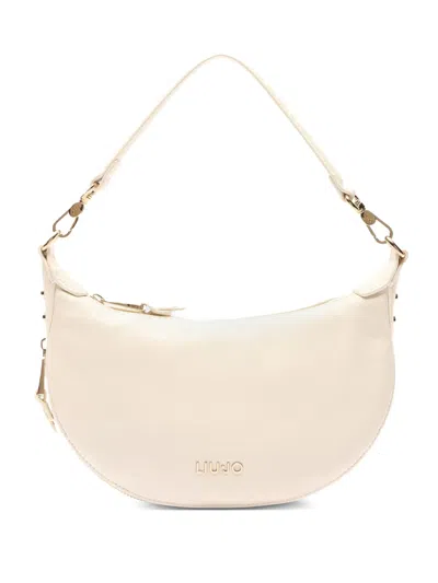 Liu •jo Logo-lettering Shoulder Bag In White