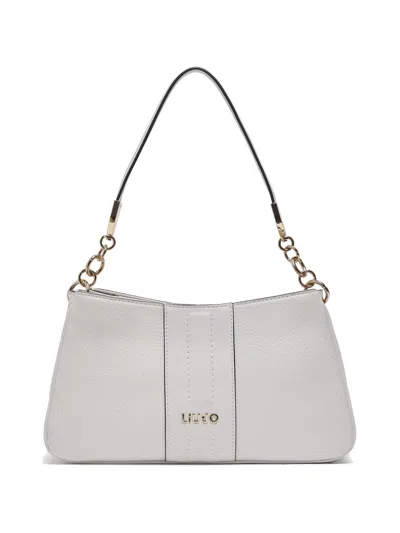 Liu •jo Logo-lettering Shoulder Bag In White