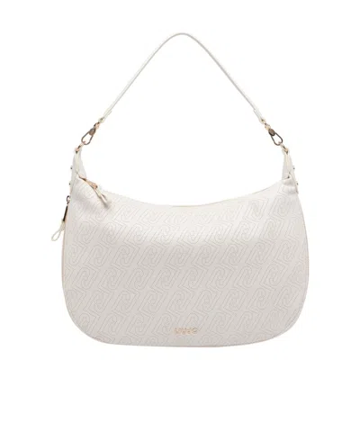 Liu •jo Liu Jo Logo Lettering Shoulder Bag In White