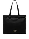 Liu •jo Logo-lettering Tote Bag In Black