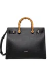 Liu •jo Logo-lettering Tote Bag In Black