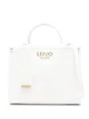 Liu •jo Liu Jo White Tote Bag In Faux Leather With Rhombus In White