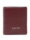 Liu •jo Logo-lettering Wallet In Red