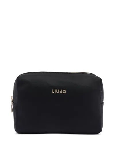 Liu •jo Logo Make Up Bag In 黑色