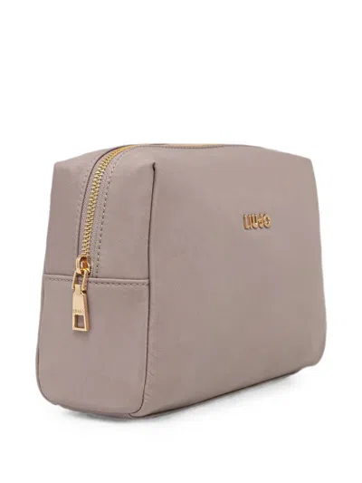 Liu •jo Logo Make-up Bag In Grau