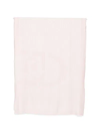 Liu •jo Logo-motif Scarf In Pink