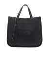 Liu •jo Double Handle Shoulder Bag With Tassel Detail In Black