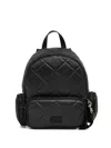 Liu •jo Logo-patch Backpack In Black
