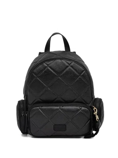 Liu •jo Logo-patch Backpack In Black