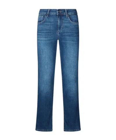 Liu •jo Logo-patch Jeans In Blue
