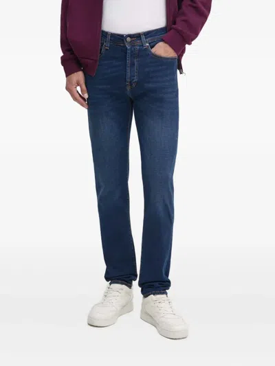 Liu •jo Logo-patch Jeans In Blue