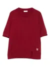 Liu •jo Logo-patch Short-sleeve T-shirt In Red