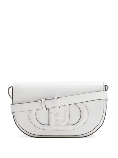 Liu •jo Logo-patch Shoulder Bag In White