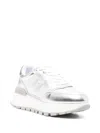 Liu •jo Logo-patch Sneakers In Silver