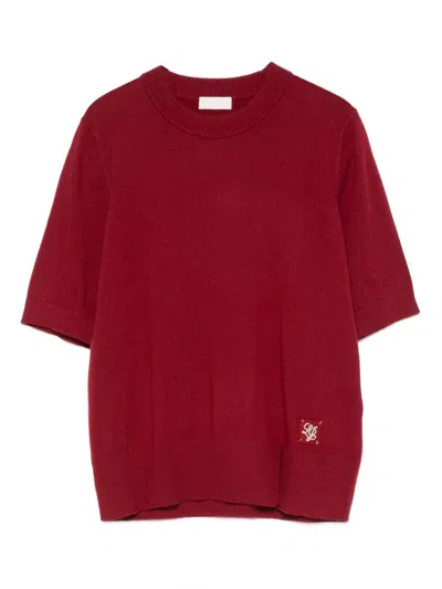 Liu •jo Logo-patch T-shirt In Brown