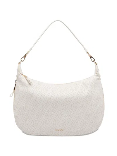 Liu •jo Logo-pattern Shoulder Bag In White