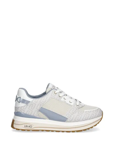 Liu •jo Logo-pattern Sneakers In Neutral