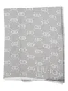 Liu •jo Logo-patterned Scarf In Gray