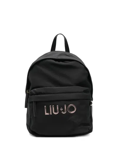 Liu •jo Logo-plaque Backpack In Burgundy