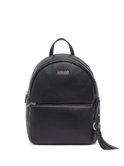 Liu •jo Logo-plaque Backpack In Blue