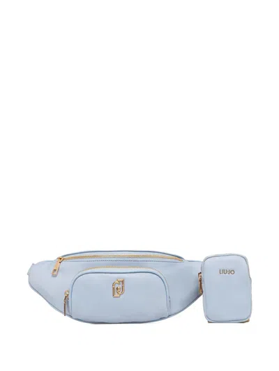 Liu •jo Logo-plaque Belt Bag In Blue