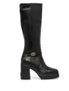 Liu •jo Logo-plaque Boots In Black