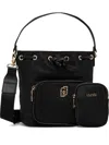Liu •jo Logo-plaque Bucket Bag In Black
