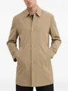 Liu •jo Logo-plaque Buttoned Coat In Brown