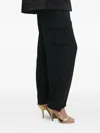 Liu •jo Logo-plaque Cargo Trousers In Black