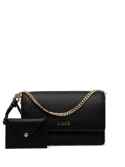 Liu •jo Logo-plaque Cross Body Bag In Black