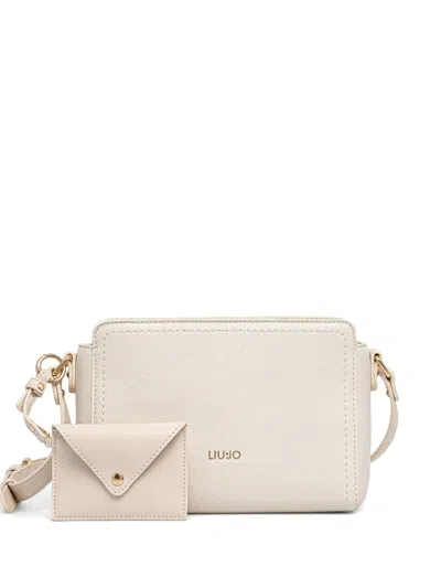 Liu •jo Logo-plaque Cross Body Bag In Neutrals