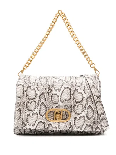 Liu •jo Logo-plaque Cross Body Bag In Grey