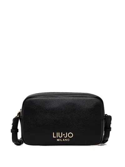 Liu •jo Logo-plaque Crossbody Bag In Black