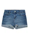 Liu •jo Logo-plaque Denim Shorts In Blue