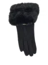 Liu •jo Logo-plaque Gloves In Black