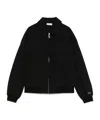 Liu •jo Liu Jo Front-zip Black Top With Patch Pockets In Blue